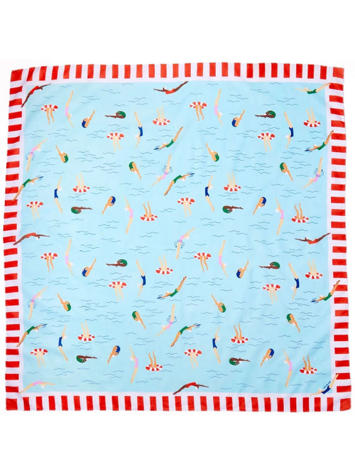 Olivia Swimmer Print Scarf