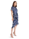 Tori Printed Dress in Indigo