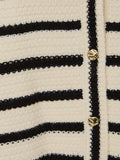Always Classy Stripe Vest in Black & White