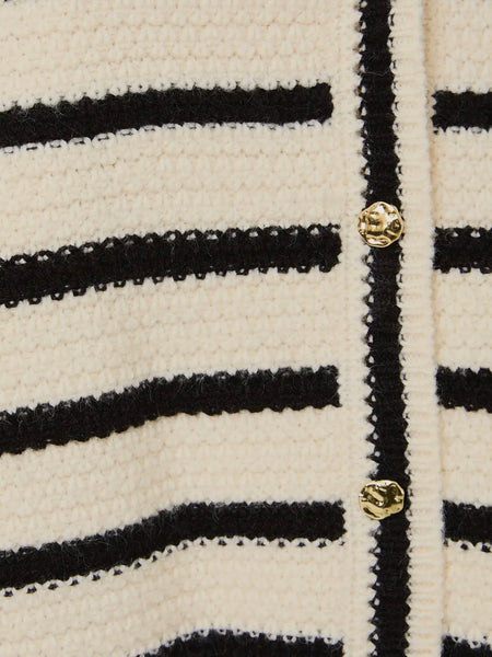 Always Classy Stripe Vest in Black & White
