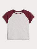 The Raglan Tee in Vintage Grey