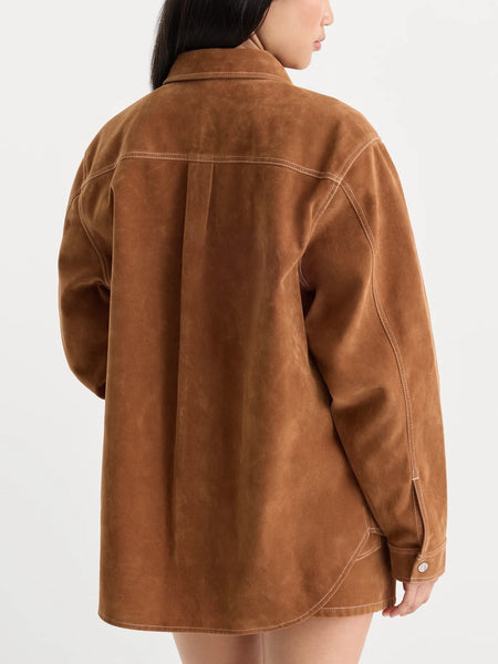 The Better Than Suede Overshirt in Cafe Clay