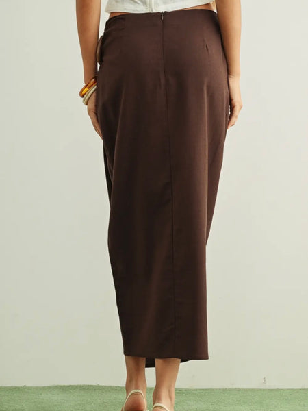 That's A Wrap Skirt in Brown