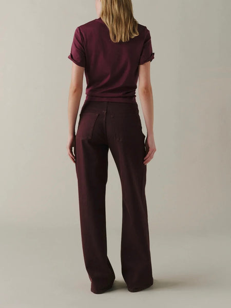 The Big Easy Wide Leg Pant in Garnet