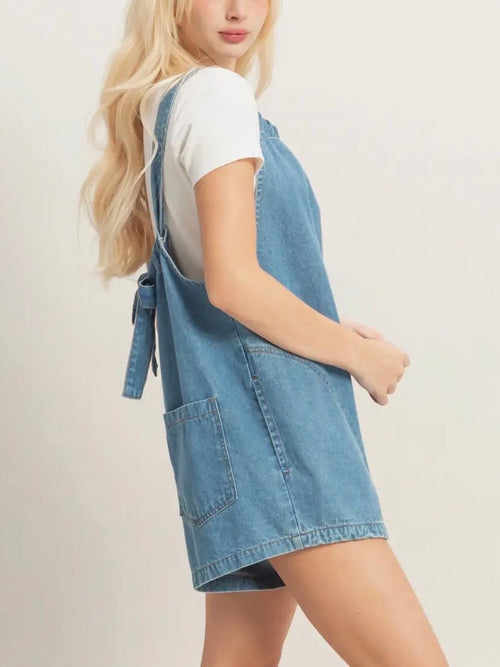 Randi Romper in Denim