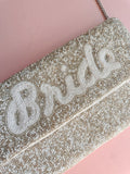 Bride Beaded Bag in Champagne
