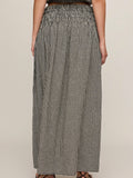 Brooke Gingham Skirt in Black