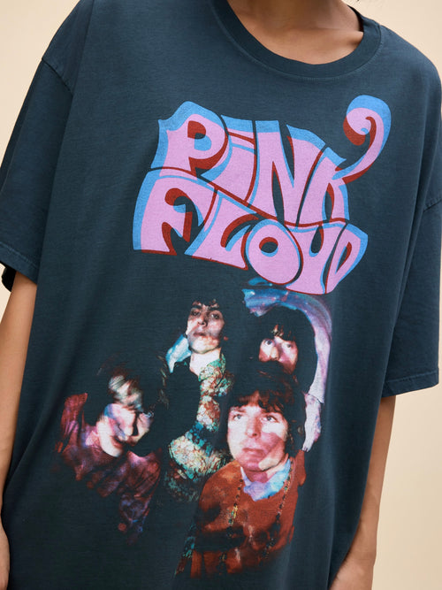 Pink Floyd UFO Club 1967 One Size Tee in Vintage Black