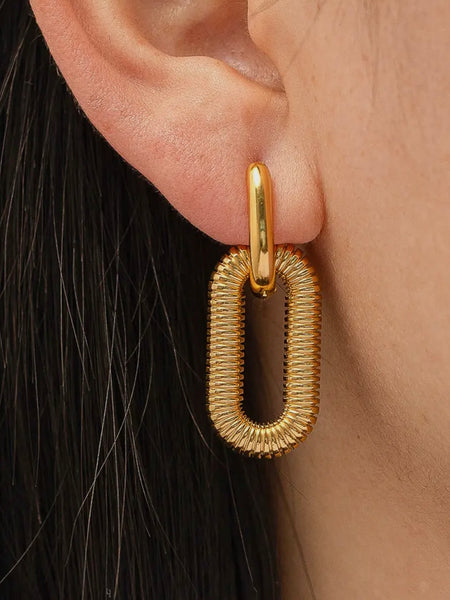 Kate Double Earring in Gold