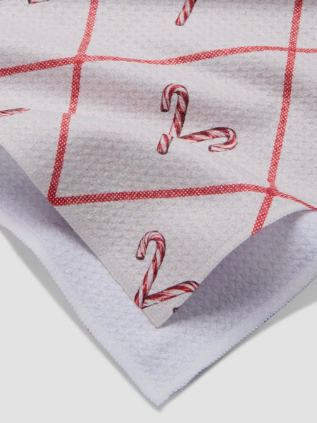 Festive Candy Canes Tea Towel