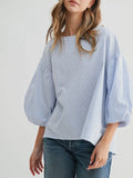 Sparks & Stripes Blouse in Blue