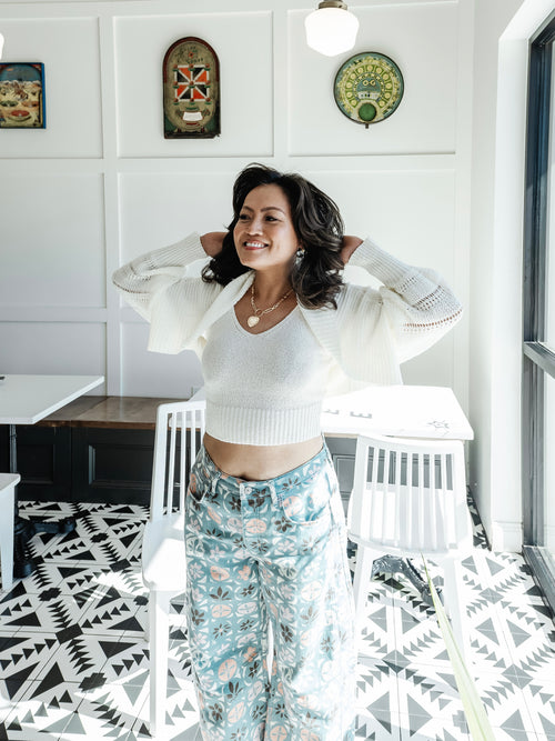 Jet Sweater Set in Off White