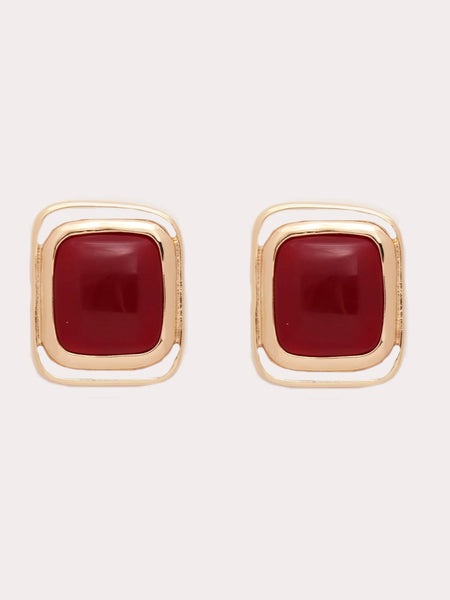 Aya Earrings in Red