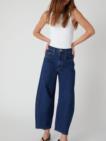 Deep Down Barrel Jean in Dark Indigo