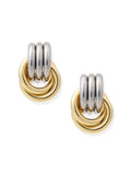Capri Earrings in Two Tone