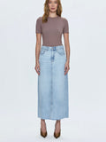 Raye Denim Skirt in Jardin