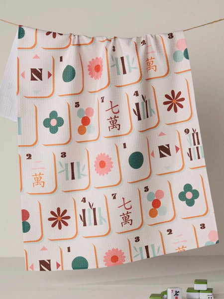 Cypress Tile Toss Tea Towel