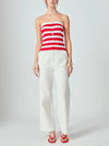 Hey Sailor Stripe Tube Top in Red