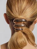 Gold Metal Cloud Cuff in Small