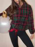 Leona Sherpa Jacket in Pine Hollow Plaid