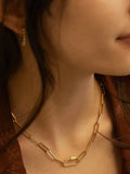 Paperclip Chain Carabiner Necklace