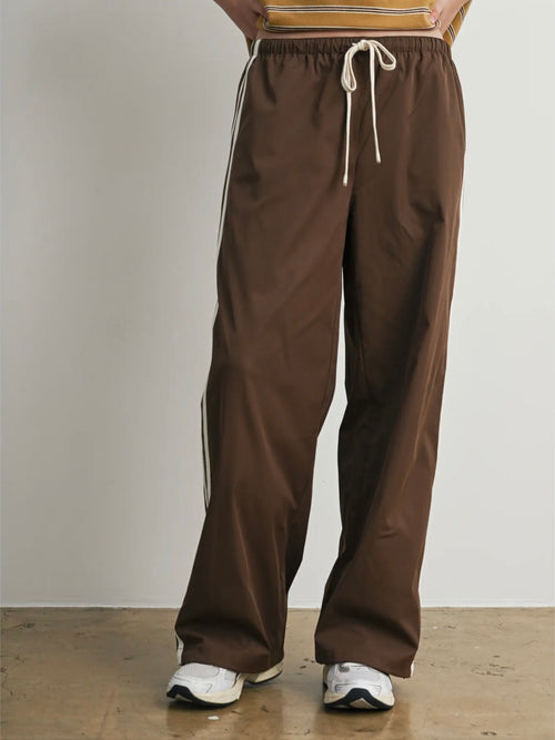 Down To Earth Stripe Pant in Brown
