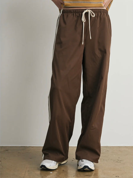 Down To Earth Stripe Pant in Brown