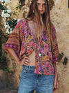 Swan Lake Flutter Sleeve Blouse in Lilac Rose