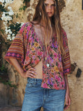 Swan Lake Flutter Sleeve Blouse in Lilac Rose
