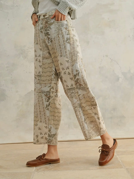 Presley Barrel Pants in Multi
