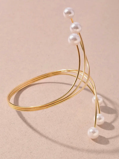 Pressed For Pearls Arm Cuff