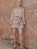 Sienna Wrap Skirt in Clay