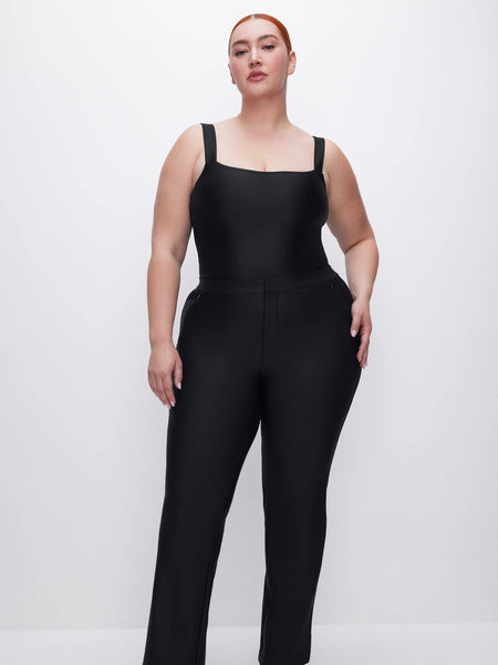 Compression Shine Bodysuit in Black