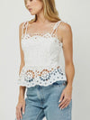 Last Resort Eyelet Tank in White