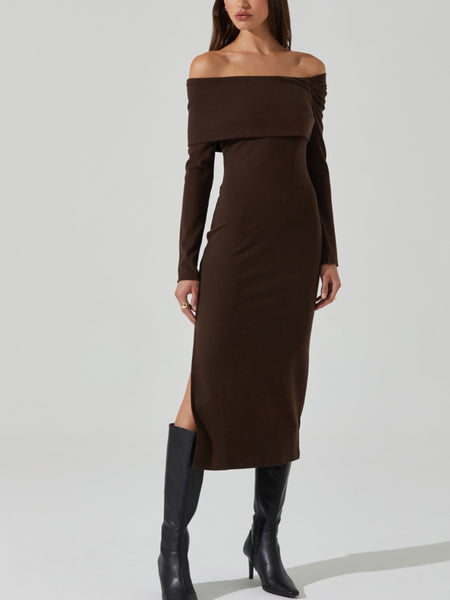 Jada Dress in Chocolate