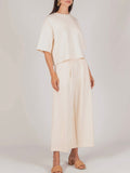 Butter Culotte Pants in Eggshell