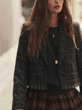 Academia Blazer in Charcoal Combo