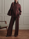 The Extra Wide Leg Pant 29.5 in Deep Mahogany