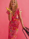 Elodie Dress in Passion Fruit