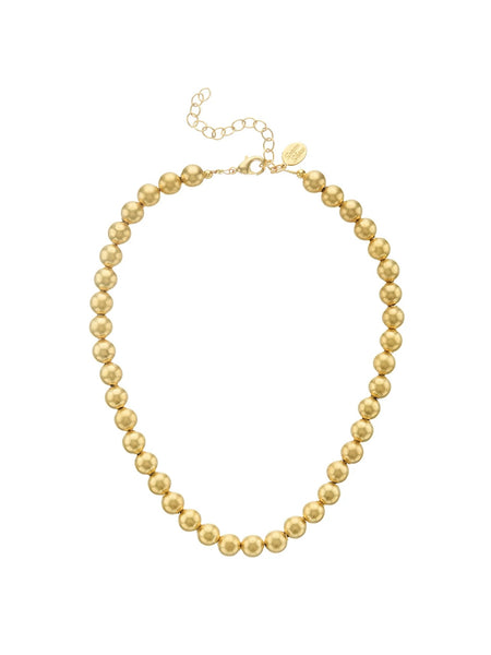 Mini Margaret Bead Necklace in Gold