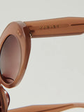 Bethnall Oval Sunglasses in Cocoa Taupe