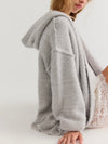 Thistle Hooded Cardi in Grey Combo