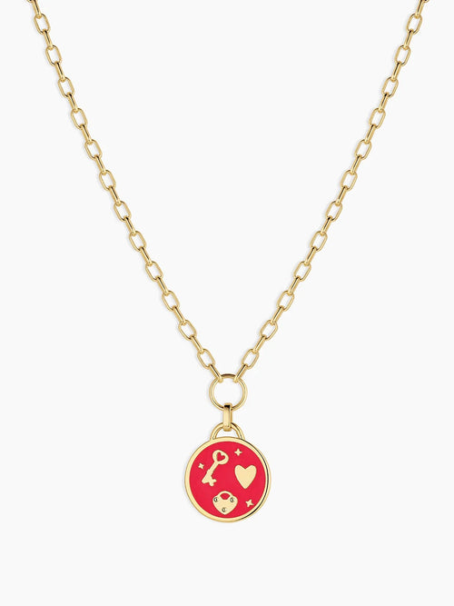 Love U Coin Necklace