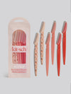 Recycled Plastic Dermaplaners 6pc in Cherry Blossom
