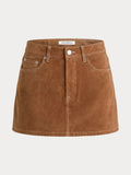 The Better Than Suede Mini Skirt in Cafe Clay