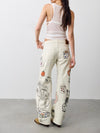 Fable Low Rise Printed Jean in Tofu Combo