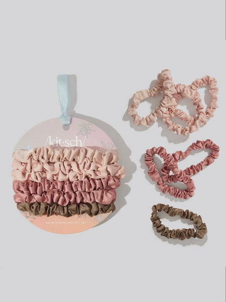 Holiday Ultra Petite Scrunchies 6pc Set in Terracotta