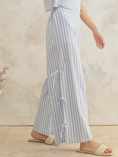 Summer Soiree Pant in Blue Stripe