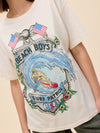 Beach Boys Surf Patrol Boyfriend Tee in Dirty White