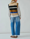 Maple on the Mind Sweater Vest in Brown Combo